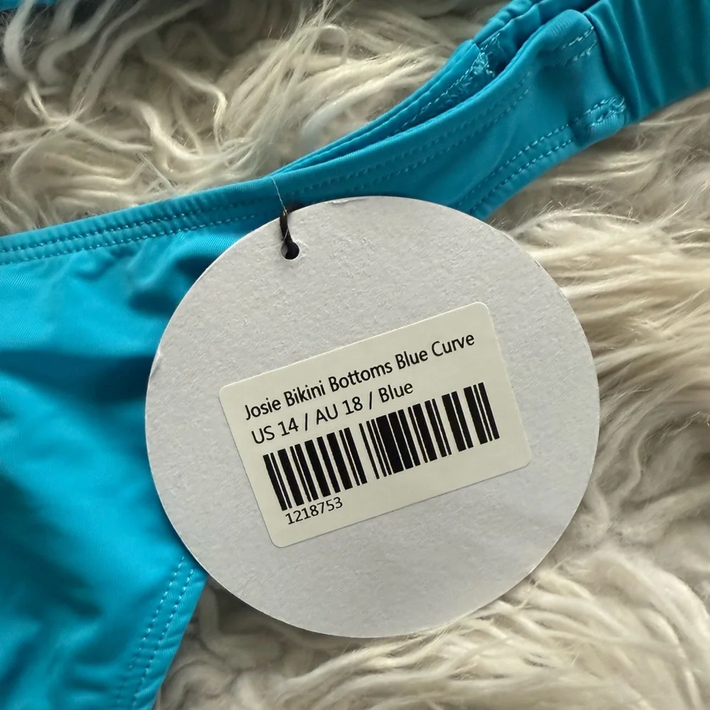 NWT Princess Polly Josie Blue Curve Bikini Set